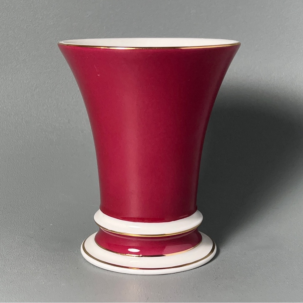 Fürstenberg Porcelain Trumpet Vase